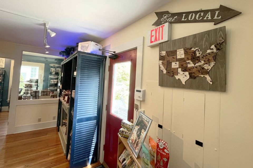 Interior of Canal Street Market in Winona Lake, IN.