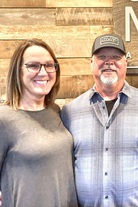 Maria and Billy Hutchinson, owners of Canal Street Market in Winona Lake, IN.